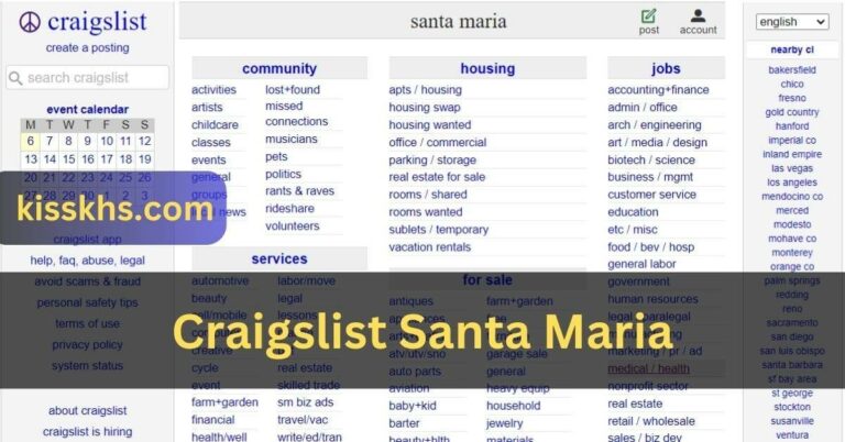 Craigslist Santa Maria – Your Local Online Marketplace!