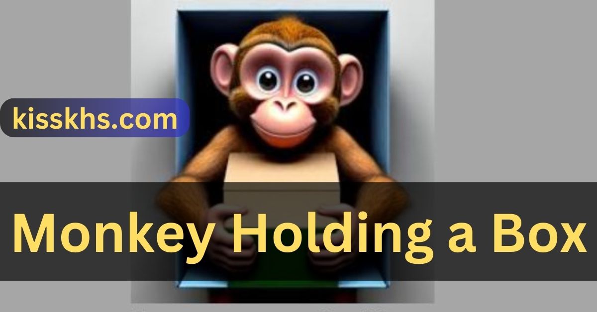 Monkey Holding A Box
